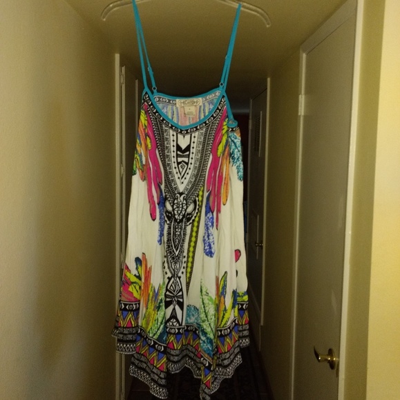 NWOT flowy colorful dress - Picture 7 of 8